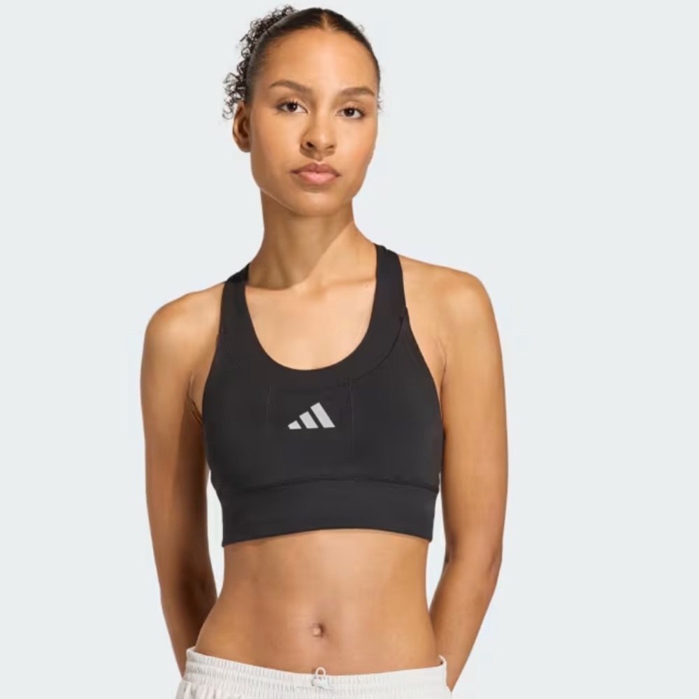 Adidas Black run pocket Sports Bra